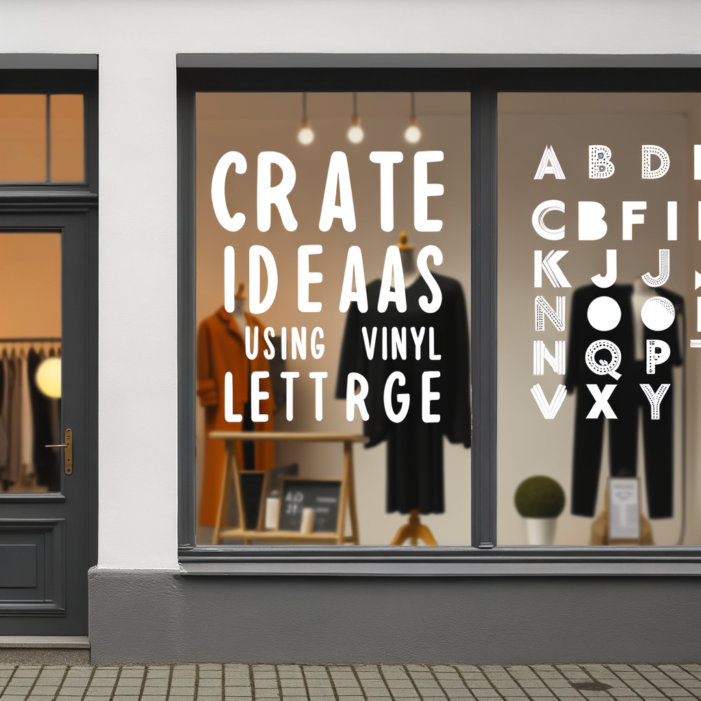 Idee di design per scritte in vinile per vetrine di negozi