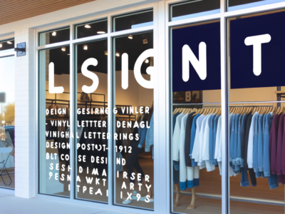 Vinyl Lettering Design Ideas for Storefront Windows