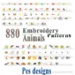 880+ animal embroidery design patterns – pes format. download